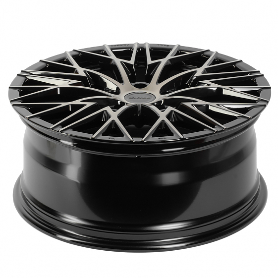 Кованые диски 230130W SKILL SL311-SL075 20 J8.5 ET50 5x127 71.5 чёрный + полированные спицы: Фото 3