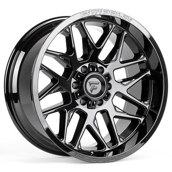 Литые диски 81286 Fittipaldi FA19B-CT381 20 J10 ET-19 6x135/6x139.7 106.1 чёрный глянцевый: Фото 4