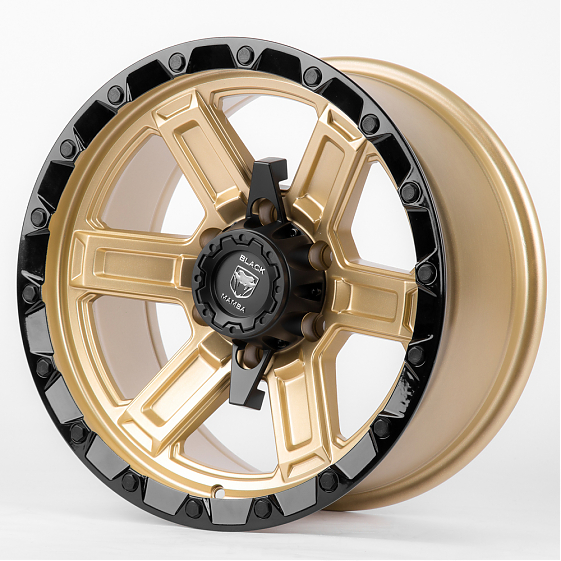 Литые диски 80052 BLACK MAMBA 66683-DS184 17 J8.5 ET-10 6x139.7 106.1 золото: Фото 2