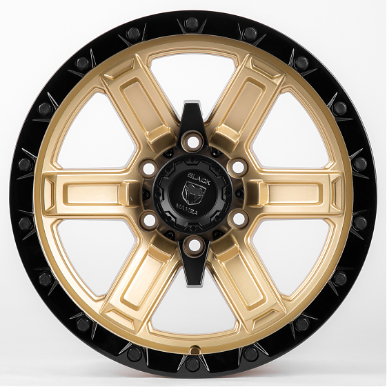 Литые диски 80052 BLACK MAMBA 66683-DS184 17 J8.5 ET-10 6x139.7 106.1 золото: Фото 1