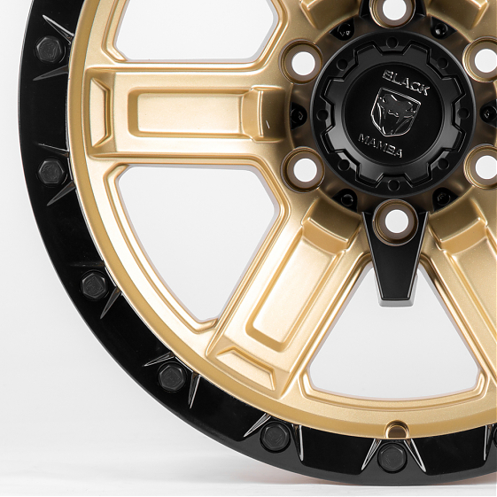 Литые диски 80052 BLACK MAMBA 66683-DS184 17 J8.5 ET-10 6x139.7 106.1 золото: Фото 4