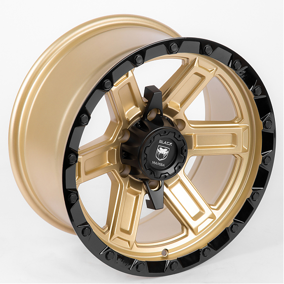 Литые диски 80052 BLACK MAMBA 66683-DS184 17 J8.5 ET-10 6x139.7 106.1 золото: Фото 7