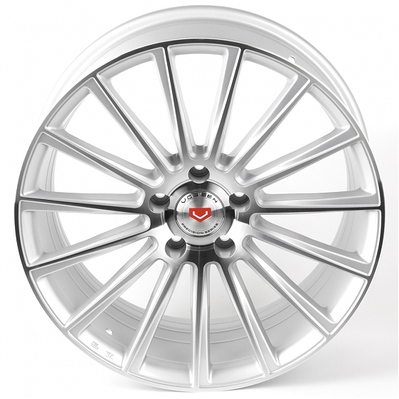 Литые диски 81502 Vossen BZ01-CT492 18 J8 ET35 5x114.3 73.1 серебро + полированные спицы: Фото 3