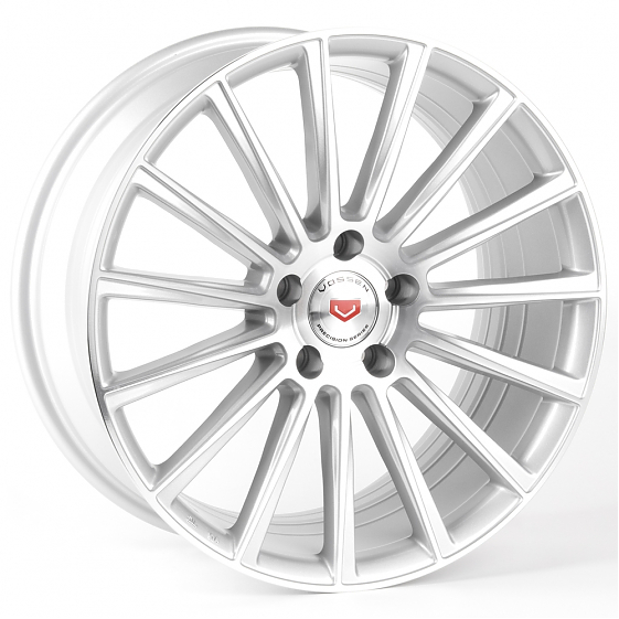 Литые диски 81502 Vossen BZ01-CT492 18 J8 ET35 5x114.3 73.1 серебро + полированные спицы: Фото 4
