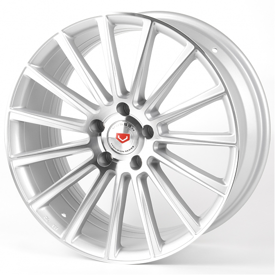 Литые диски 81502 Vossen BZ01-CT492 18 J8 ET35 5x114.3 73.1 серебро + полированные спицы: Фото 5