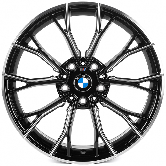 Кованые диски 0923-108 PTRACING FG314X-CS380 18 J8 ET30 5x120 72.56 чёрный + полированный обод и спи: Фото 1