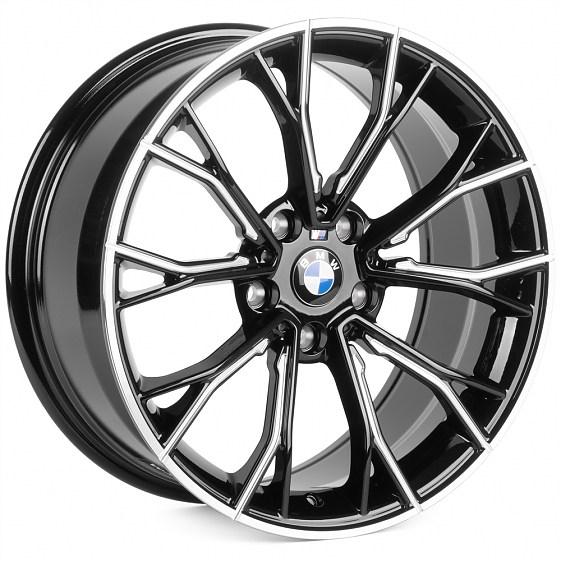 Кованые диски 0923-108 PTRACING FG314X-CS380 18 J8 ET30 5x120 72.56 чёрный + полированный обод и спи: Фото 4