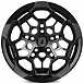 Кованые диски H250917J SKILL SV171-SK290 17 J9 ET-12 5x127 71.5 чёрный матовый + полированные спицы
