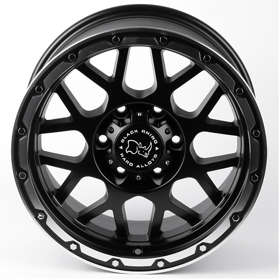 Литые диски 81414 Black Rhino 84243-FG434 17 J8.5 ET15 6x139.7 106.1 чёрный матовый + полированный о: Фото 3
