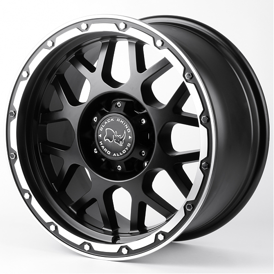 Литые диски 81414 Black Rhino 84243-FG434 17 J8.5 ET15 6x139.7 106.1 чёрный матовый + полированный о: Фото 5