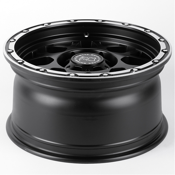 Литые диски 81414 Black Rhino 84243-FG434 17 J8.5 ET15 6x139.7 106.1 чёрный матовый + полированный о: Фото 7
