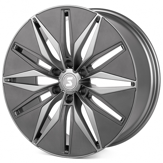 Кованые диски H240607D SKILL SV380-SV481 22 J9 ET19 6x139.7 77.8 графит матовый + карбон SFC12: Фото 4