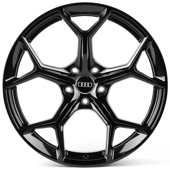 Литые диски 81756 Audi FC3206-SM185 19 J8.5 ET35 5x112 66.5 чёрный глянцевый: Фото 1
