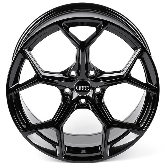 Литые диски 81756 Audi FC3206-SM185 19 J8.5 ET35 5x112 66.5 чёрный глянцевый: Фото 3