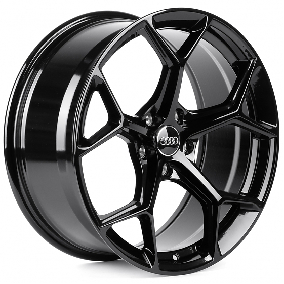Литые диски 81756 Audi FC3206-SM185 19 J8.5 ET35 5x112 66.5 чёрный глянцевый: Фото 4