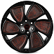 Кованые диски H240406K SKILL SL809-SL253 22 J10 ET20 6x139.7 77.8 чёрный матовый + карбон SFC19