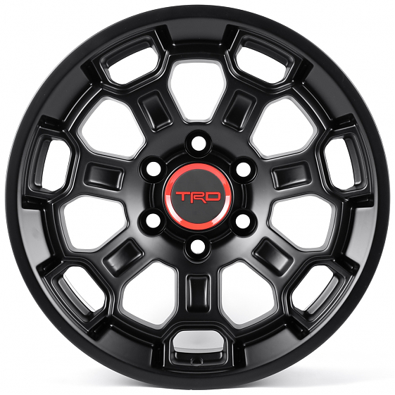 Литые диски 82257 TRD iV-1833-FG581 18 J9 ET15 6x139.7 106.1 чёрный матовый: Фото 1