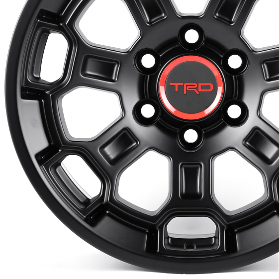 Литые диски 82257 TRD iV-1833-FG581 18 J9 ET15 6x139.7 106.1 чёрный матовый: Фото 2