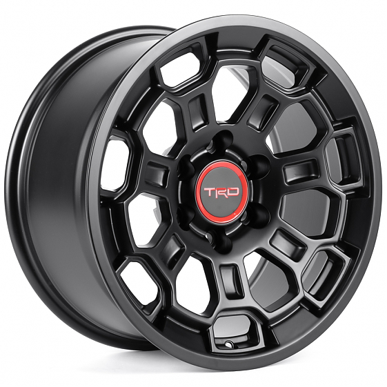 Литые диски 82257 TRD iV-1833-FG581 18 J9 ET15 6x139.7 106.1 чёрный матовый: Фото 4