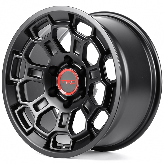 Литые диски 82257 TRD iV-1833-FG581 18 J9 ET15 6x139.7 106.1 чёрный матовый: Фото 5