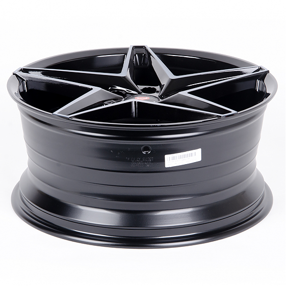Литые диски 80816 Vossen BX01-FG454 19 J8.5 ET35 5x114.3 73.1 чёрный глянцевый + полированные спицы: Фото 6