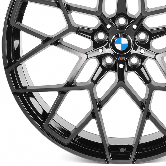 Кованые диски H241225ZR SKILL SL813-SV484 22 J10.5 ET43 5x112 66.6 чёрный глянцевый + полированные с: Фото 2