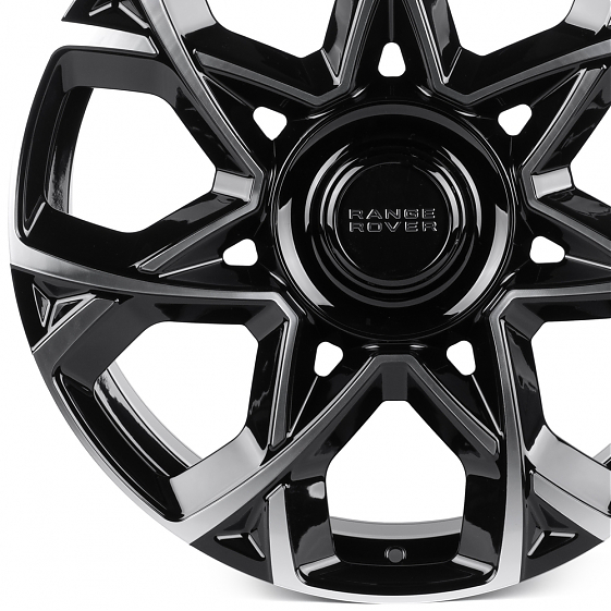 Кованые диски 0923-133 PTRACING FG845X-CS443 22 J9.5 ET40 5x120 72.56 чёрный + полированные спицы: Фото 2