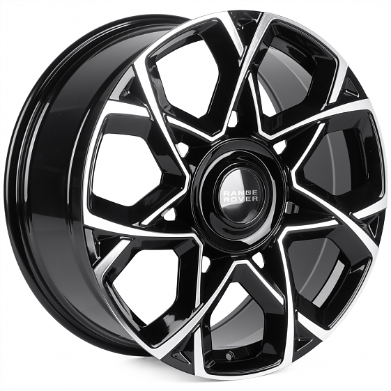 Кованые диски 0923-133 PTRACING FG845X-CS443 22 J9.5 ET40 5x120 72.56 чёрный + полированные спицы: Фото 4