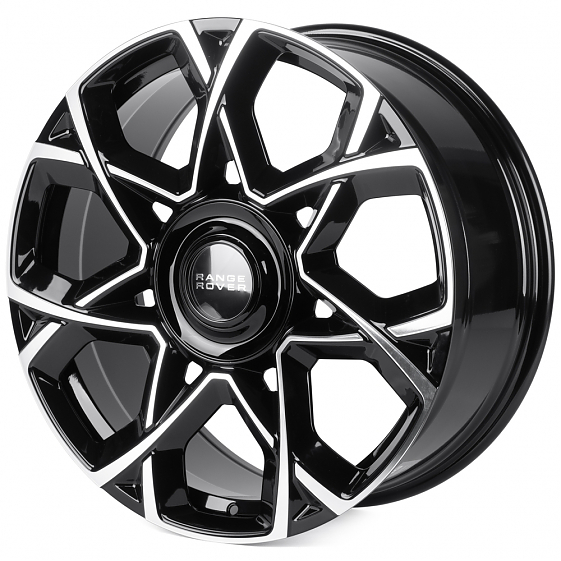 Кованые диски 0923-133 PTRACING FG845X-CS443 22 J9.5 ET40 5x120 72.56 чёрный + полированные спицы: Фото 5
