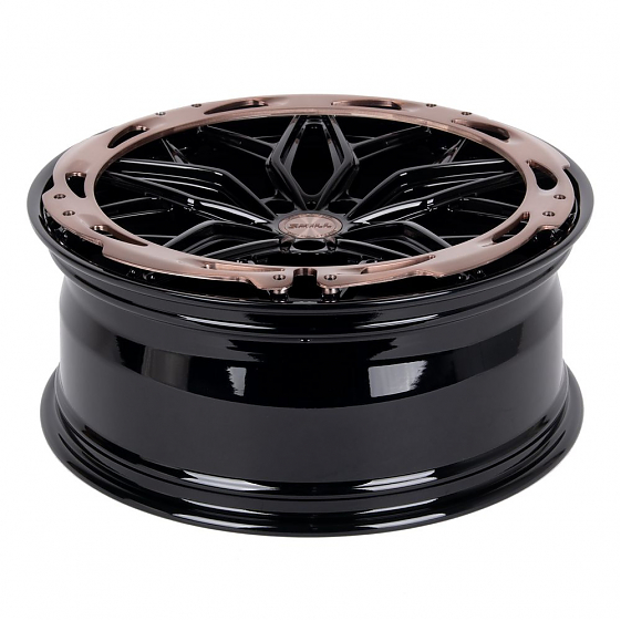 Кованые диски H230727X SKILL SL653-DS225 21 J8.5 ET30 5x114.3 60.1 чёрный глянцевый + декоративное к: Фото 7