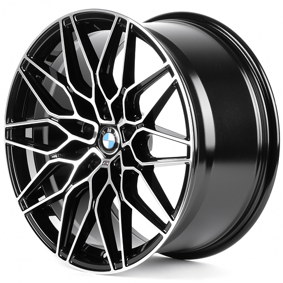 Литые диски 82567 BMW IVF-3242 19 J8.5 ET30 5x120 72.6 чёрный + полированные спицы: Фото 5