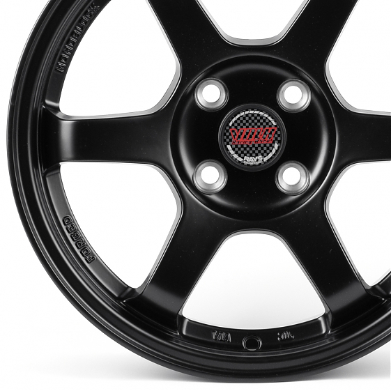 Литые диски 82477 Rays 155210 15 J6.5 ET35 4x100 73.1 чёрный матовый: Фото 2