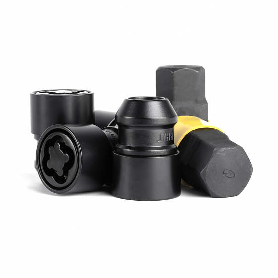 Комплект секретных гаек 60026 ATVL LN003SLC36 конус 12x1,5 36mm чёрный матовый 19/21: Фото 2