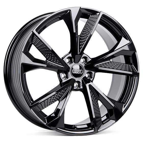 Литые диски 80683 Audi F124-DS191 19 J8.5 ET35 5x112 66,45 чёрный глянцевый: Фото 4