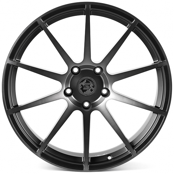 Кованые диски H260612Y SKILL SV994-SK333 20 J9 ET12 5x127 71.6 графит матовый + полированные спицы +: Фото 1