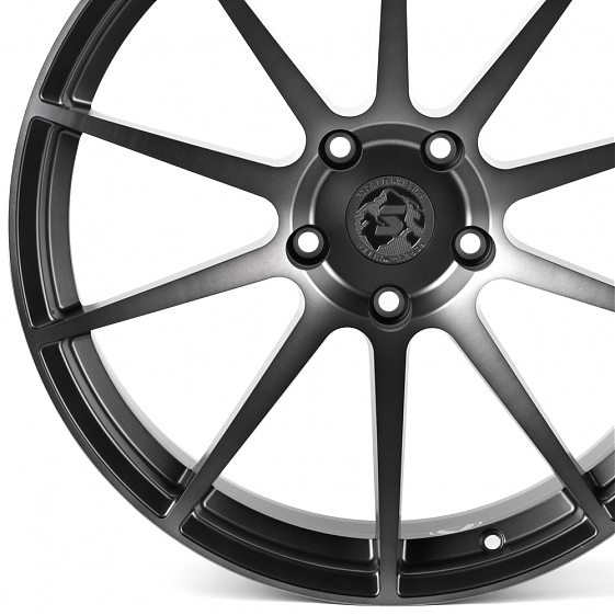 Кованые диски H260612Y SKILL SV994-SK333 20 J9 ET12 5x127 71.6 графит матовый + полированные спицы +: Фото 2