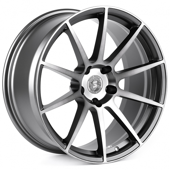 Кованые диски H260612Y SKILL SV994-SK333 20 J9 ET12 5x127 71.6 графит матовый + полированные спицы +: Фото 4