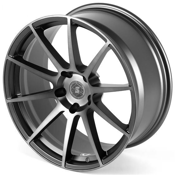 Кованые диски H260612Y SKILL SV994-SK333 20 J9 ET12 5x127 71.6 графит матовый + полированные спицы +: Фото 6