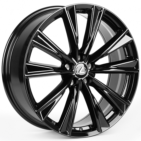 Литые диски 81883 Lexus IVF-3202-FG624 21 J8 ET30 5x114.3 60.1 чёрный глянец: Фото 4