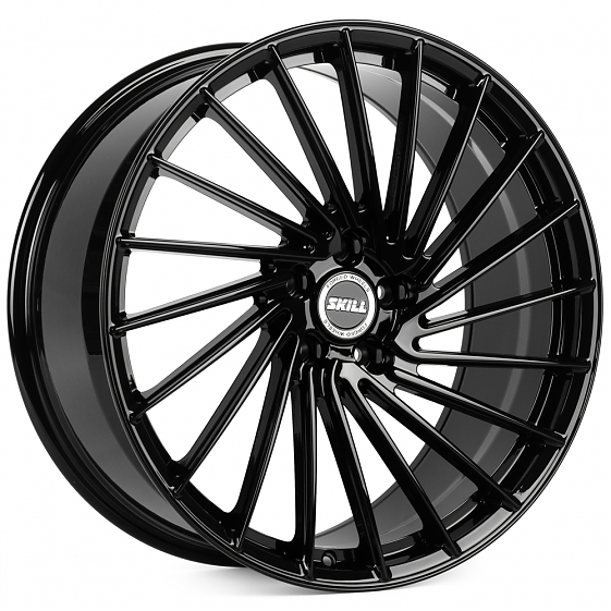 Кованые диски H260126B SKILL SL196-SV466 21 J9 ET40 5x120 62.5 чёрный глянцевый: Фото 4