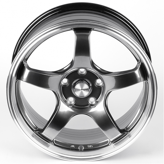 Литые диски 82480 Advan 177213 17 J7.5 ET35 5x112 66.45 серебро тёмное + полированный обод: Фото 3