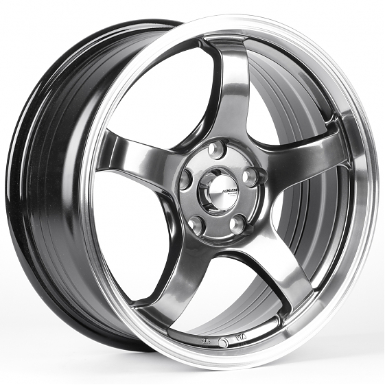 Литые диски 82480 Advan 177213 17 J7.5 ET35 5x112 66.45 серебро тёмное + полированный обод: Фото 4