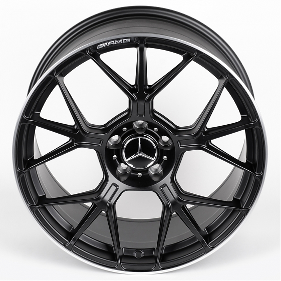 Литые диски 81187 Mercedes-Benz ZXDF0-CS255 19 J8.5 ET36 5x112 66.6 чёрный матовый + полированный об: Фото 3