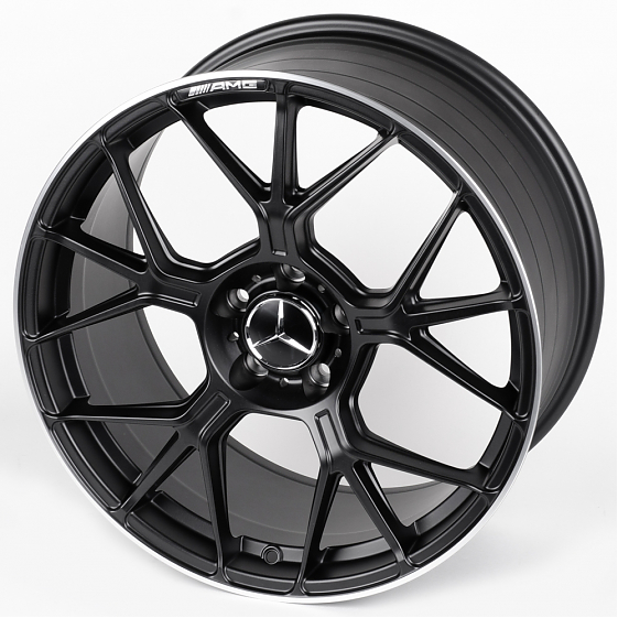 Литые диски 81187 Mercedes-Benz ZXDF0-CS255 19 J8.5 ET36 5x112 66.6 чёрный матовый + полированный об: Фото 6