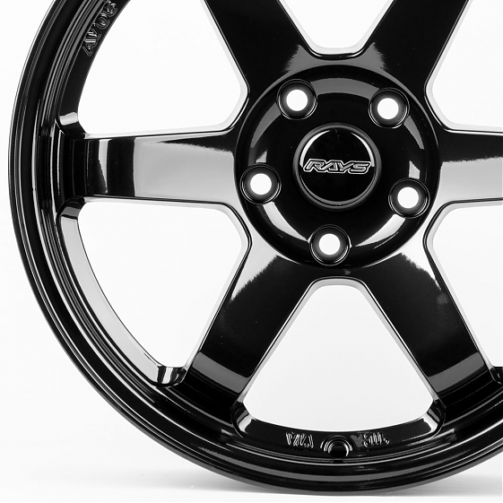 Литые диски 80588 Rays E500-SL043 17 J8 ET35 5x114.3 73.1 чёрный глянцевый: Фото 2
