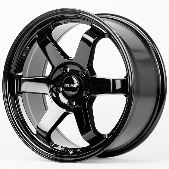 Литые диски 80588 Rays E500-SL043 17 J8 ET35 5x114.3 73.1 чёрный глянцевый: Фото 5