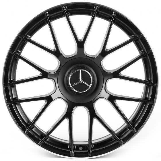 Литые диски 82051 Mercedes-Benz iV-346X-SM169 18 J8 ET38 5x112 66.56 чёрный матовый + полированный о: Фото 1