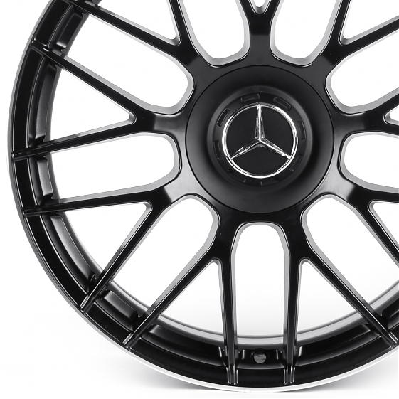 Литые диски 82051 Mercedes-Benz iV-346X-SM169 18 J8 ET38 5x112 66.56 чёрный матовый + полированный о: Фото 2