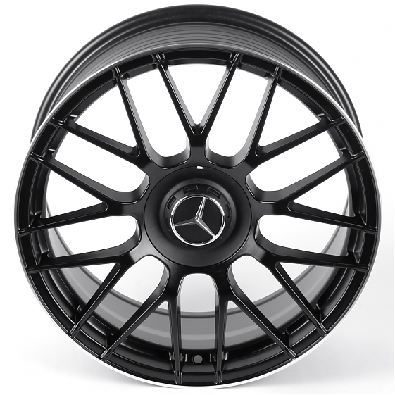 Литые диски 82051 Mercedes-Benz iV-346X-SM169 18 J8 ET38 5x112 66.56 чёрный матовый + полированный о: Фото 3