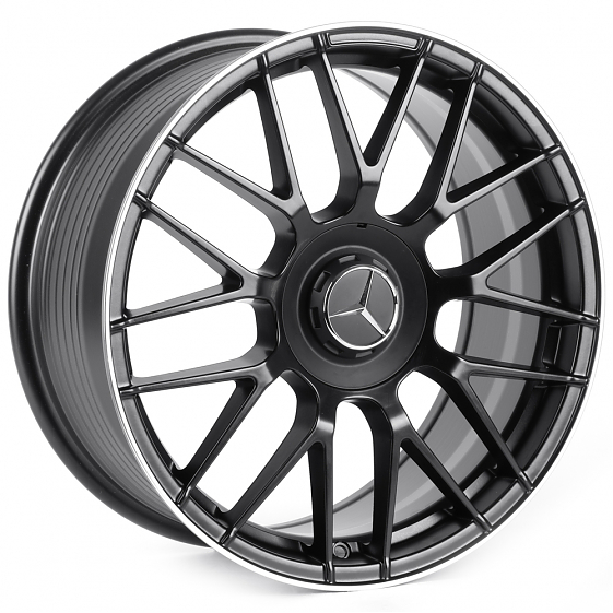 Литые диски 82051 Mercedes-Benz iV-346X-SM169 18 J8 ET38 5x112 66.56 чёрный матовый + полированный о: Фото 4